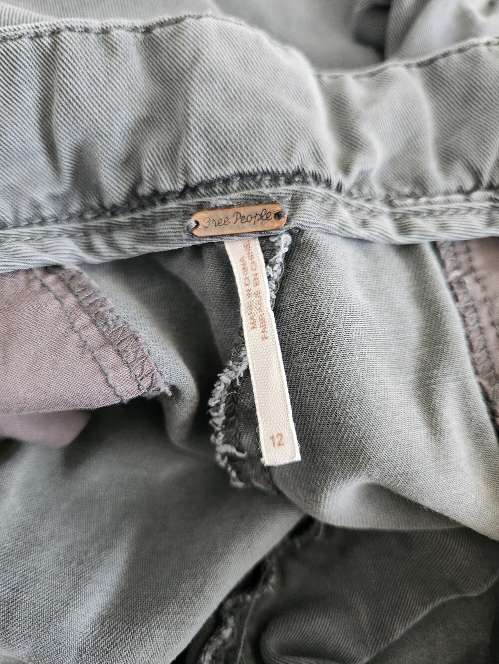 Free People Cool & Clean Harem Cropped Trouser Size 12 - Picture 5 of 8